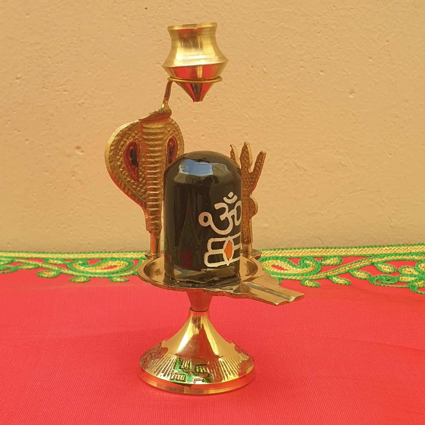 Lord Shiva Lingam Stand with Water Fountain for Home Temple Pooja
