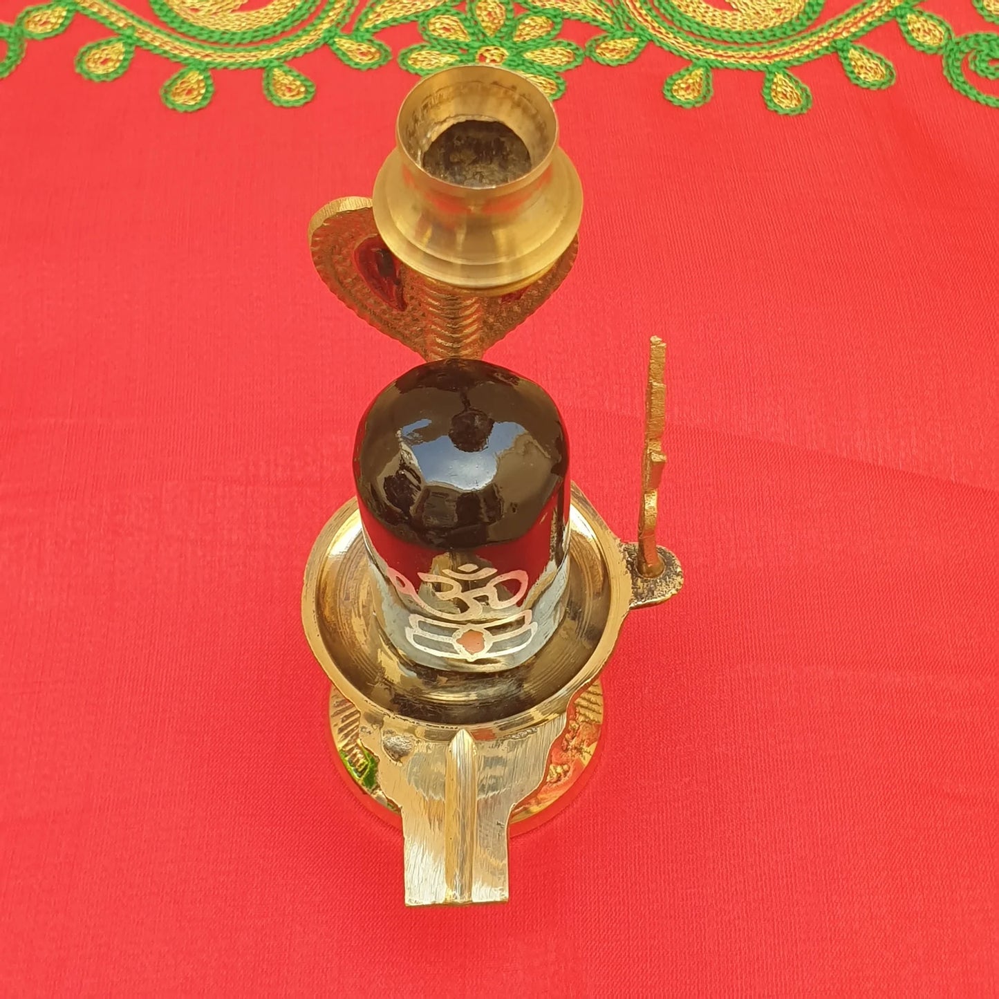 Lord Shiva Lingam Stand with Water Fountain for Home Temple Pooja