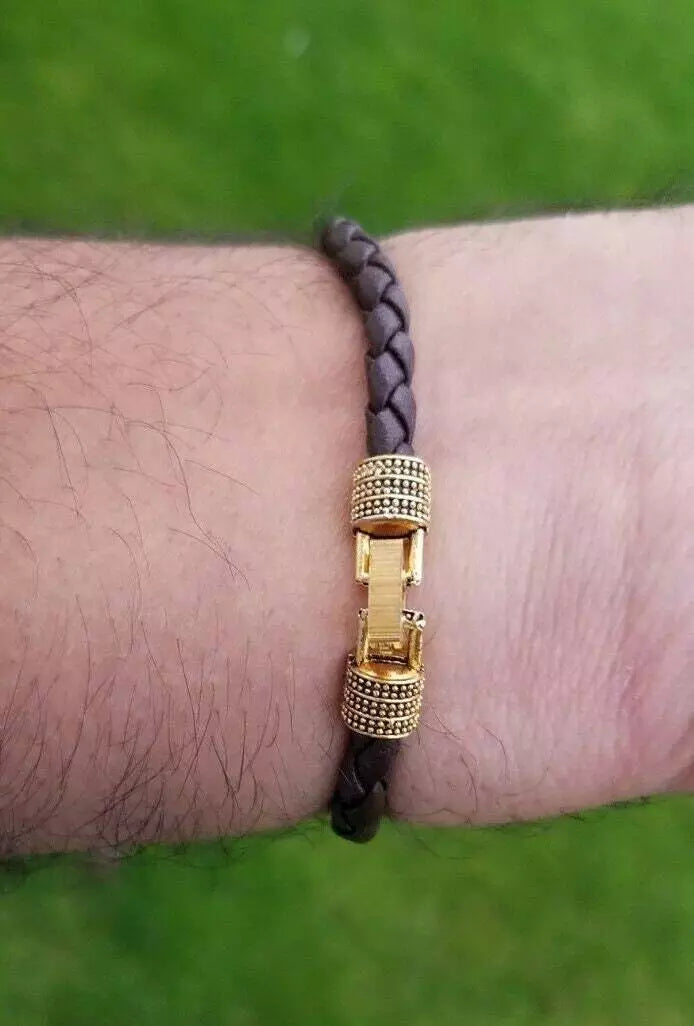 BUY 1 GET 1 FREE - Om Shiva Bracelet Kara Hindu Kada Trishul Trident Rudraksha Beads Shiv Bangle